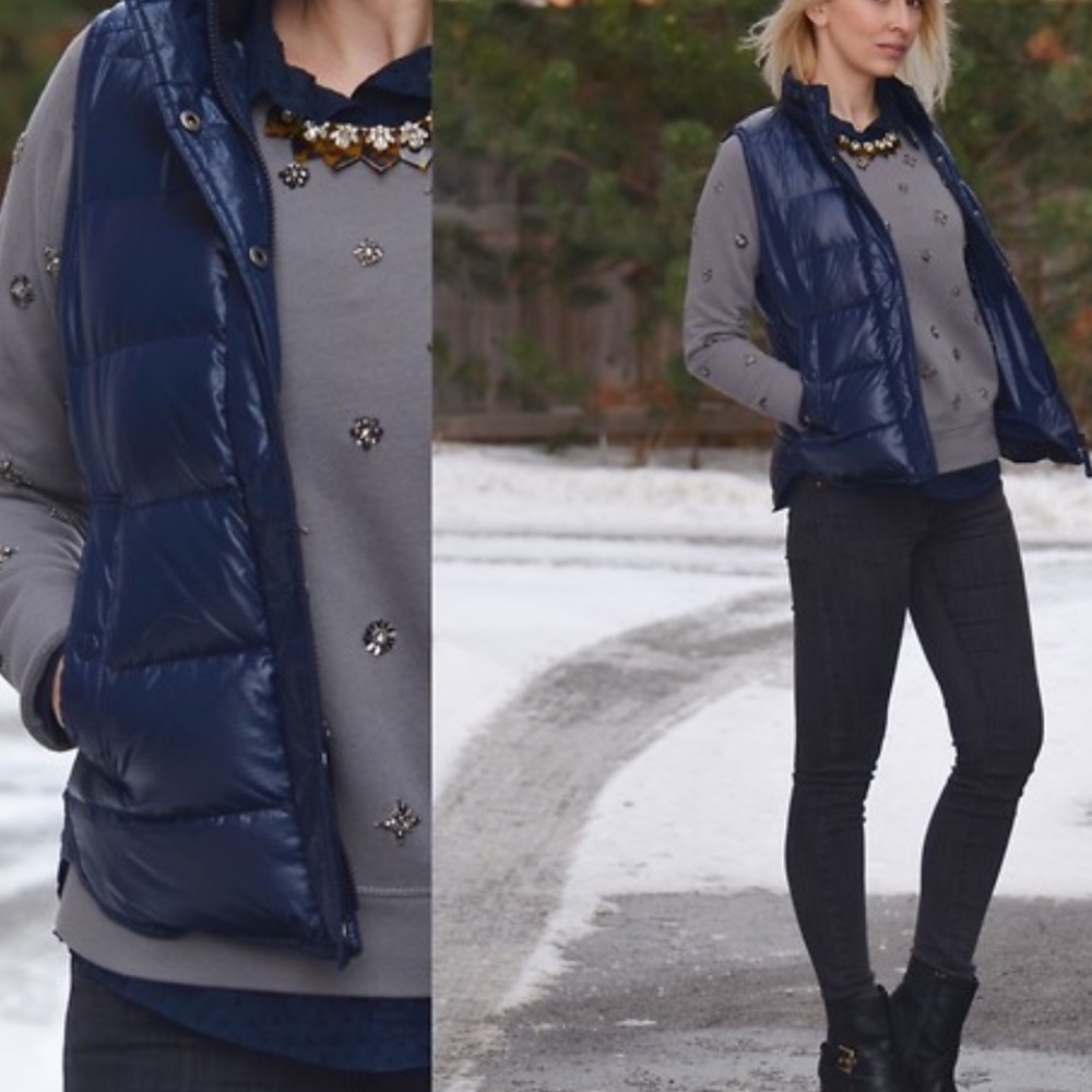 Jcrew down filled puffer vest